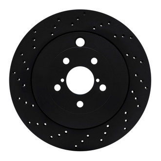 R1 Concepts® - eLINE Black Series™ Drilled 1-Piece Rear Brake Rotor