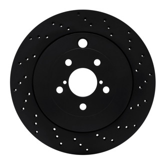 R1 Concepts® - eLINE Black Series™ Drilled 1-Piece Rear Brake Rotor