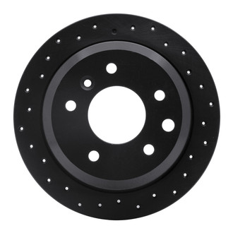 R1 Concepts® - eLINE Black Series™ Drilled 1-Piece Rear Brake Rotor