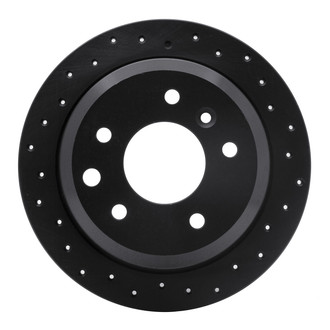R1 Concepts® - eLINE Black Series™ Drilled 1-Piece Rear Brake Rotor