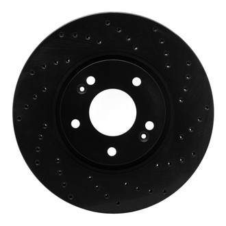 R1 Concepts® - eLINE Black Series™ Drilled 1-Piece Front Brake Rotor