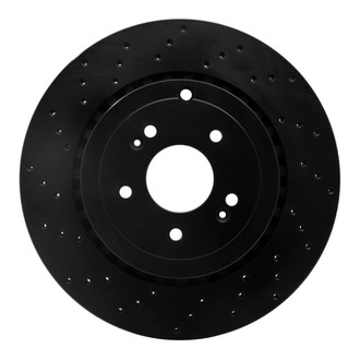 R1 Concepts® - eLINE Black Series™ Drilled 1-Piece Rear Brake Rotor