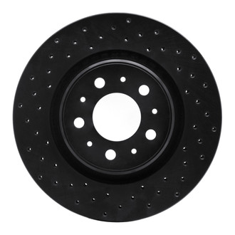 R1 Concepts® - eLINE Black Series™ Drilled 1-Piece Front Brake Rotor
