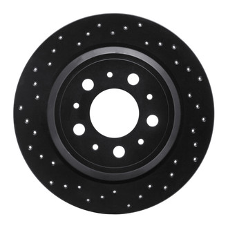 R1 Concepts® - eLINE Black Series™ Drilled 1-Piece Rear Brake Rotor