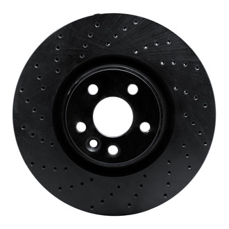R1 Concepts® - eLINE Black Series™ Drilled 1-Piece Front Brake Rotor