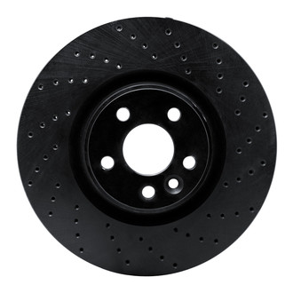 R1 Concepts® - eLINE Black Series™ Drilled 1-Piece Front Brake Rotor