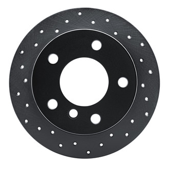 R1 Concepts® - eLINE Black Series™ Drilled 1-Piece Rear Brake Rotor