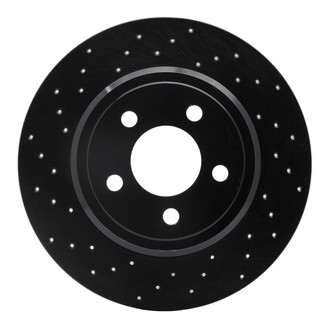 R1 Concepts® - eLINE Black Series™ Drilled 1-Piece Rear Brake Rotor