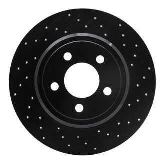 R1 Concepts® - eLINE Black Series™ Drilled 1-Piece Rear Brake Rotor