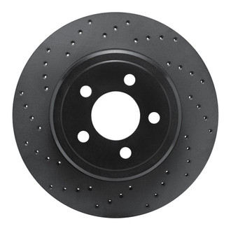 R1 Concepts® - eLINE Black Series™ Drilled 1-Piece Rear Brake Rotor