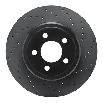 R1 Concepts® - eLINE Black Series™ Drilled 1-Piece Rear Brake Rotor