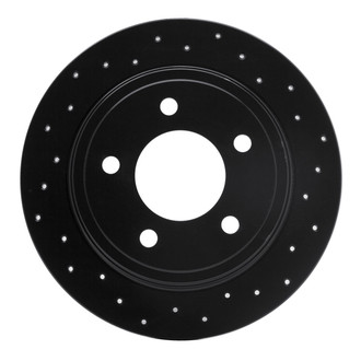 R1 Concepts® - eLINE Black Series™ Drilled 1-Piece Brake Rotor