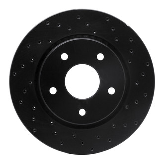 R1 Concepts® - eLINE Black Series™ Drilled 1-Piece Front Brake Rotor