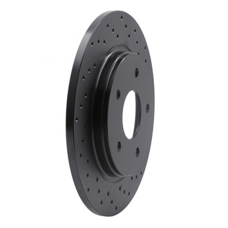 R1 Concepts® - eLINE Black Series™ Drilled 1-Piece Rear Brake Rotor