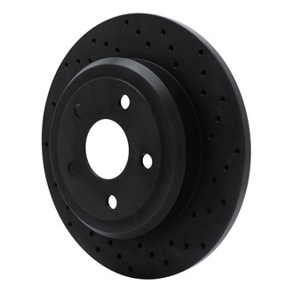 R1 Concepts® - eLINE Black Series™ Drilled 1-Piece Rear Brake Rotor