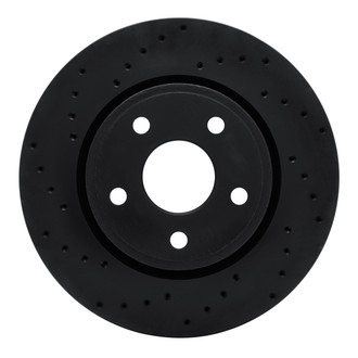 R1 Concepts® - eLINE Black Series™ Drilled 1-Piece Front Brake Rotor