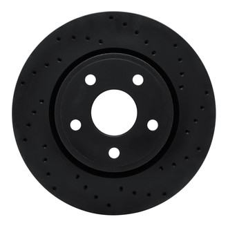 R1 Concepts® - eLINE Black Series™ Drilled 1-Piece Front Brake Rotor