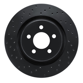 R1 Concepts® - eLINE Black Series™ Drilled 1-Piece Front Brake Rotor