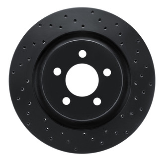 R1 Concepts® - eLINE Black Series™ Drilled 1-Piece Front Brake Rotor