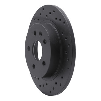 R1 Concepts® - eLINE Black Series™ Drilled 1-Piece Rear Brake Rotor