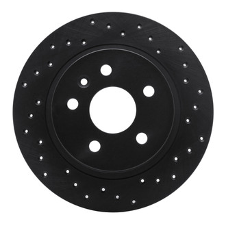 R1 Concepts® - eLINE Black Series™ Drilled 1-Piece Rear Brake Rotor