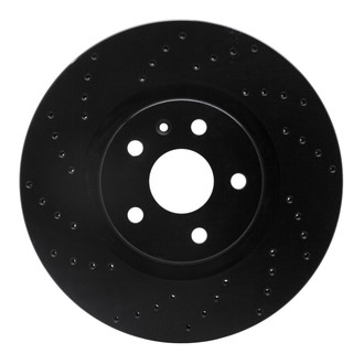 R1 Concepts® - eLINE Black Series™ Drilled 1-Piece Front Brake Rotor