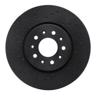 R1 Concepts® - eLINE Black Series™ Drilled 1-Piece Front Brake Rotor