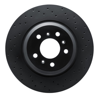 R1 Concepts® - eLINE Black Series™ Drilled 1-Piece Front Brake Rotor