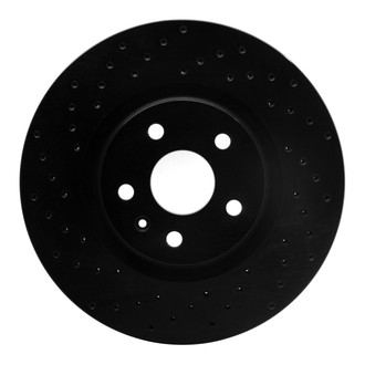 R1 Concepts® - eLINE Black Series™ Drilled 1-Piece Front Brake Rotor
