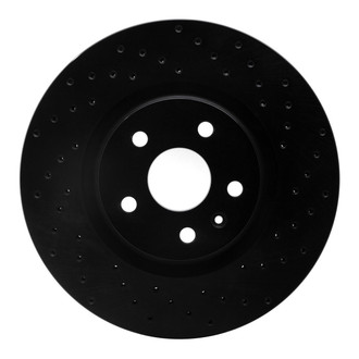 R1 Concepts® - eLINE Black Series™ Drilled 1-Piece Front Brake Rotor