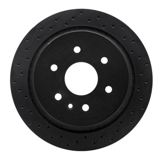 R1 Concepts® - eLINE Black Series™ Drilled 1-Piece Rear Brake Rotor