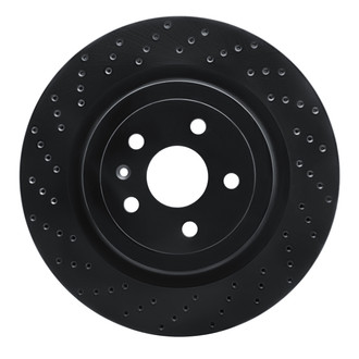 R1 Concepts® - eLINE Black Series™ Drilled 1-Piece Rear Brake Rotor