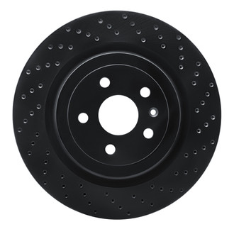 R1 Concepts® - eLINE Black Series™ Drilled 1-Piece Rear Brake Rotor
