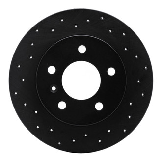 R1 Concepts® - eLINE Black Series™ Drilled 1-Piece Rear Brake Rotor