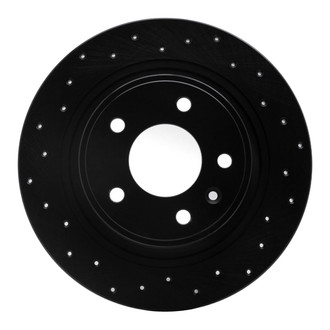 R1 Concepts® - eLINE Black Series™ Drilled 1-Piece Rear Brake Rotor