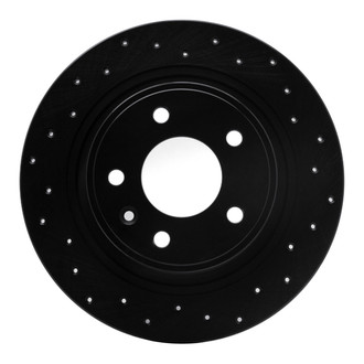 R1 Concepts® - eLINE Black Series™ Drilled 1-Piece Rear Brake Rotor