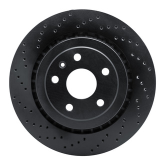 R1 Concepts® - eLINE Black Series™ Drilled 1-Piece Rear Brake Rotor