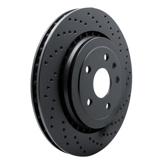 R1 Concepts® - eLINE Black Series™ Drilled 1-Piece Rear Brake Rotor