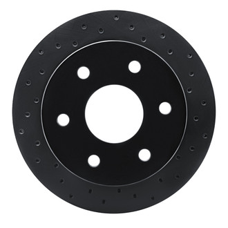 R1 Concepts® - eLINE Black Series™ Drilled 1-Piece Front Brake Rotor