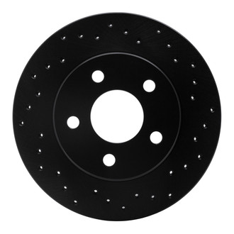 R1 Concepts® - eLINE Black Series™ Drilled 1-Piece Rear Brake Rotor