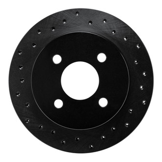 R1 Concepts® - eLINE Black Series™ Drilled 1-Piece Rear Brake Rotor