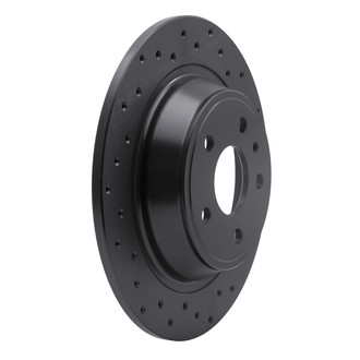 R1 Concepts® - eLINE Black Series™ Drilled 1-Piece Rear Brake Rotor