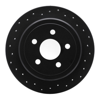 R1 Concepts® - eLINE Black Series™ Drilled 1-Piece Rear Brake Rotor