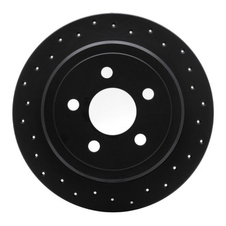R1 Concepts® - eLINE Black Series™ Drilled 1-Piece Rear Brake Rotor