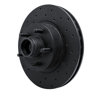 R1 Concepts® - eLINE Black Series™ Drilled 1-Piece Front Brake Rotor