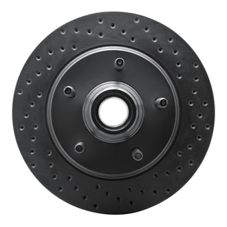 R1 Concepts® - eLINE Black Series™ Drilled 1-Piece Front Passenger Side Brake Rotor