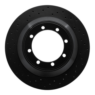 R1 Concepts® - eLINE Black Series™ Drilled 1-Piece Rear Brake Rotor