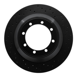 R1 Concepts® - eLINE Black Series™ Drilled 1-Piece Rear Brake Rotor
