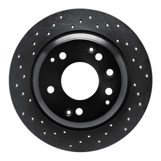 R1 Concepts® - eLINE Black Series™ Drilled 1-Piece Rear Brake Rotor