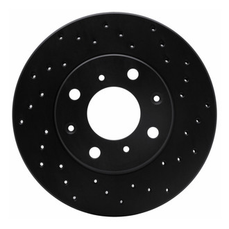 R1 Concepts® - eLINE Black Series™ Drilled 1-Piece Front Brake Rotor